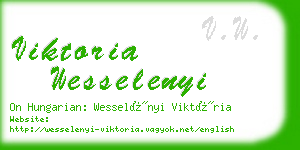 viktoria wesselenyi business card